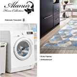 Dekoreko Kaymaz Taban Djt Mutfak Halısı Star Pamuk Saçaklı İskandinav 661M