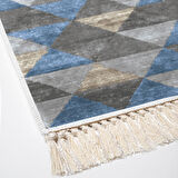 Dekoreko Kaymaz Taban Djt Mutfak Halısı Star Pamuk Saçaklı İskandinav 661M