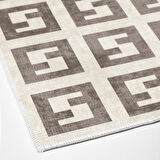 Dekoreko Kaymaz Taban Djt Salon Halısı Yıldız Deri Modern 606M