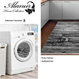 Dekoreko Kaymaz Taban Djt Mutfak Halısı Star Pamuk Saçaklı Modern Mu136