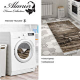 Dekoreko Kaymaz Taban Djt Mutfak Halısı Trend Saçaklı Modern Mu136