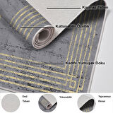 Dekoreko Kaymaz Taban Djt Mutfak Halısı Trend Modern M5142