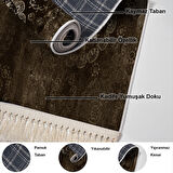 Dekoreko Kaymaz Taban Djt Salon Halısı Star Pamuk Saçaklı Modern 1999