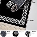 Dekoreko Kaymaz Taban Djt Mutfak Halısı Star Pamuk Saçaklı Modern 656M