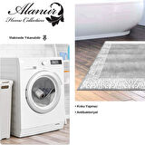 Dekoreko Kaymaz Taban Djt Banyo Halısı Star Pamuk Modern 1460