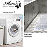 Dekoreko Kaymaz Taban Djt Mutfak Halısı Yıldız Deri Modern 1488