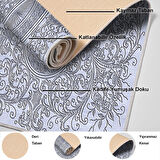 Dekoreko Kaymaz Taban Djt Mutfak Halısı Yıldız Deri Modern 1488