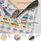 Dekoreko Kaymaz Taban Djt Salon Halısı Yıldız Deri İskandinav F5014