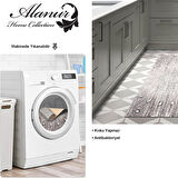 Dekoreko Kaymaz Taban Djt Mutfak Halısı Yıldız Deri Modern 743