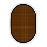 Alanur Home Kaymaz Taban Djt Banyo Mutfak Salon Halı  Trend Saçaklı Oval Dokuma Desen E5007