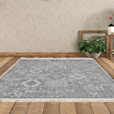 Dekoreko Kaymaz Taban Djt Salon Halısı Trend Saçaklı İskandinav F5137