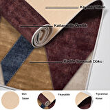 Dekoreko Kaymaz Taban Djt Salon Halısı Yıldız Deri Modern S6506