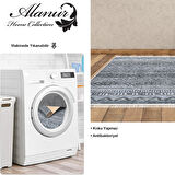 Dekoreko Kaymaz Taban Djt Salon Halısı Yıldız Deri Saçaklı İskandinav F5087