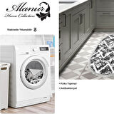 Dekoreko Kaymaz Taban Djt Mutfak Halısı Trend Saçaklı Oval İskandinav F5128