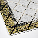 Dekoreko Kaymaz Taban Djt Mutfak Halısı Yıldız Deri Modern M5129