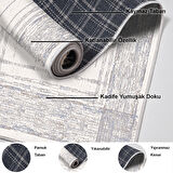 Dekoreko Kaymaz Taban Djt Mutfak Halısı Star Pamuk Modern M5076