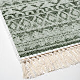 Dekoreko Kaymaz Taban Djt Salon Halısı Trend Saçaklı İskandinav F5078