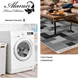 Dekoreko Kaymaz Taban Djt Salon Halısı Star Pamuk Saçaklı Modern Mu113