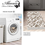 Dekoreko Kaymaz Taban Djt Mutfak Halısı Yıldız Deri Saçaklı İskandinav F5128