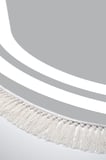 Dijital Baskılı Oval Salon Halısı | Kaymaz Yıkanabilir | Keçe Taban Saçaklı | Geometrik | 1696