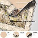 Dekoreko Kaymaz Taban Djt Mutfak Halısı Yıldız Deri Modern 729