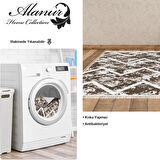 Dekoreko Kaymaz Taban Djt Salon Halısı Trend Saçaklı İskandinav F5128