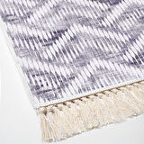 Dekoreko Kaymaz Taban Djt Banyo Halısı Trend Saçaklı İskandinav F5124