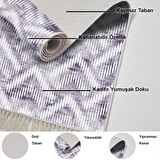 Dekoreko Kaymaz Taban Djt Banyo Halısı Trend Saçaklı İskandinav F5124