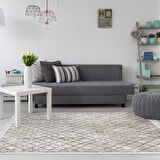 Dekoreko Kaymaz Taban Djt Salon Halısı Trend Saçaklı İskandinav F5079