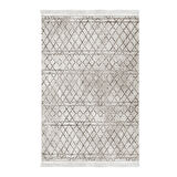 Dekoreko Kaymaz Taban Djt Salon Halısı Trend Saçaklı İskandinav F5079