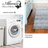 Dekoreko Kaymaz Taban Djt Mutfak Halısı Yıldız Deri İskandinav F5087