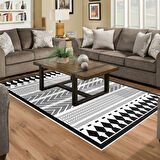 Dekoreko Kaymaz Taban Djt Salon Halısı Yıldız Deri İskandinav M1273