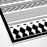 Dekoreko Kaymaz Taban Djt Salon Halısı Yıldız Deri İskandinav M1273