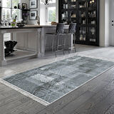 Dekoreko Kaymaz Taban Djt Mutfak Halısı Star Pamuk Saçaklı İskandinav F5132