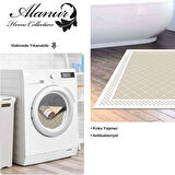 Dekoreko Kaymaz Taban Djt Banyo Halısı Yıldız Deri Modern 603M