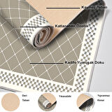 Dekoreko Kaymaz Taban Djt Banyo Halısı Yıldız Deri Modern 603M