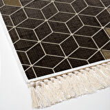 Dekoreko Kaymaz Taban Djt Mutfak Halısı Trend Saçaklı Modern 719