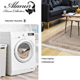 Dekoreko Kaymaz Taban Djt Salon Halısı Trend Saçaklı Modern F5036