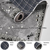 Dekoreko Kaymaz Taban Djt Mutfak Halısı Star Pamuk Modern Mu118