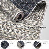 Dekoreko Kaymaz Taban Djt Mutfak Halısı Star Pamuk İskandinav F5087