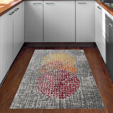 Dekoreko Kaymaz Taban Djt Mutfak Halısı Yıldız Deri Modern E4052