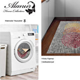 Dekoreko Kaymaz Taban Djt Mutfak Halısı Yıldız Deri Modern E4052