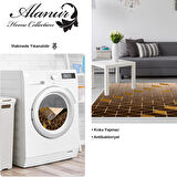 Dekoreko Kaymaz Taban Djt Salon Halısı Yıldız Deri Modern 719