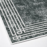 Dekoreko Kaymaz Taban Djt Salon Halısı Star Pamuk Modern M5142