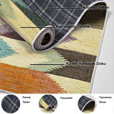 Dekoreko Kaymaz Taban Djt Salon Halısı Star Pamuk Modern 629M