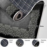 Dekoreko Kaymaz Taban Djt Salon Halısı Star Pamuk Modern 1674