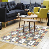 Dekoreko Kaymaz Taban Djt Salon Halısı Trend Saçaklı Modern 750