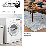 Dekoreko Kaymaz Taban Djt Salon Halısı Trend Saçaklı Modern 627M