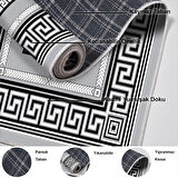 Dekoreko Kaymaz Taban Djt Salon Halısı Star Pamuk Modern 651M