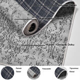 Dekoreko Kaymaz Taban Djt Salon Halısı Star Pamuk Modern 1918